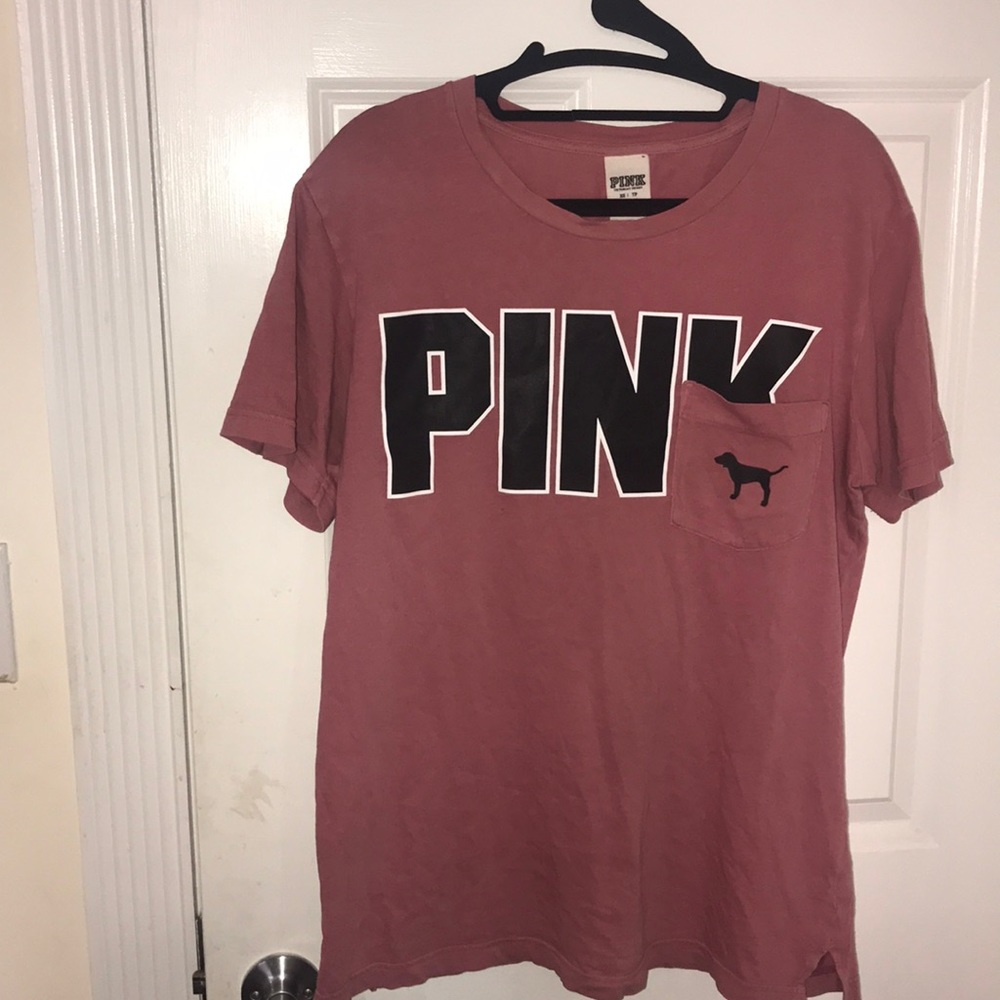 Victoria’s Secret PINK dusty rose boyfriend tee